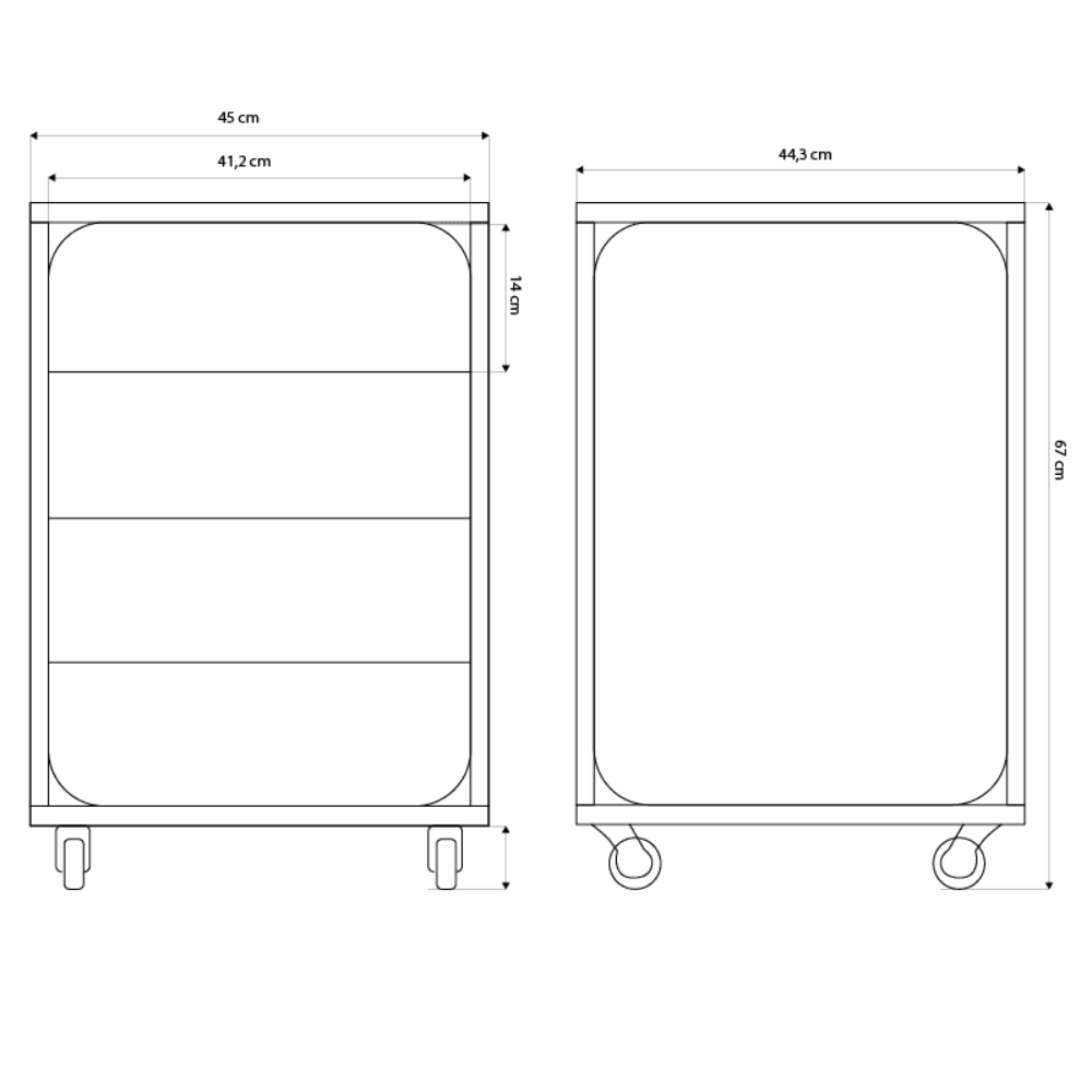 Gaveteiro Elements Alpi